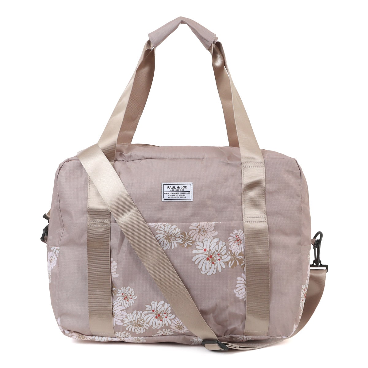 PAUL&JOE ACCESSOIRES ポールアンドジョーアクセソワ ポールアンドジョー アクセソワ ボストンバッグ 2WAY レディース PJA-B846 クリザンテーム PAUL&JOE 折りたたみ 折り畳み パッカブル キャリーオン 旅行 アウトドア ジム ベージュ ベージュ -