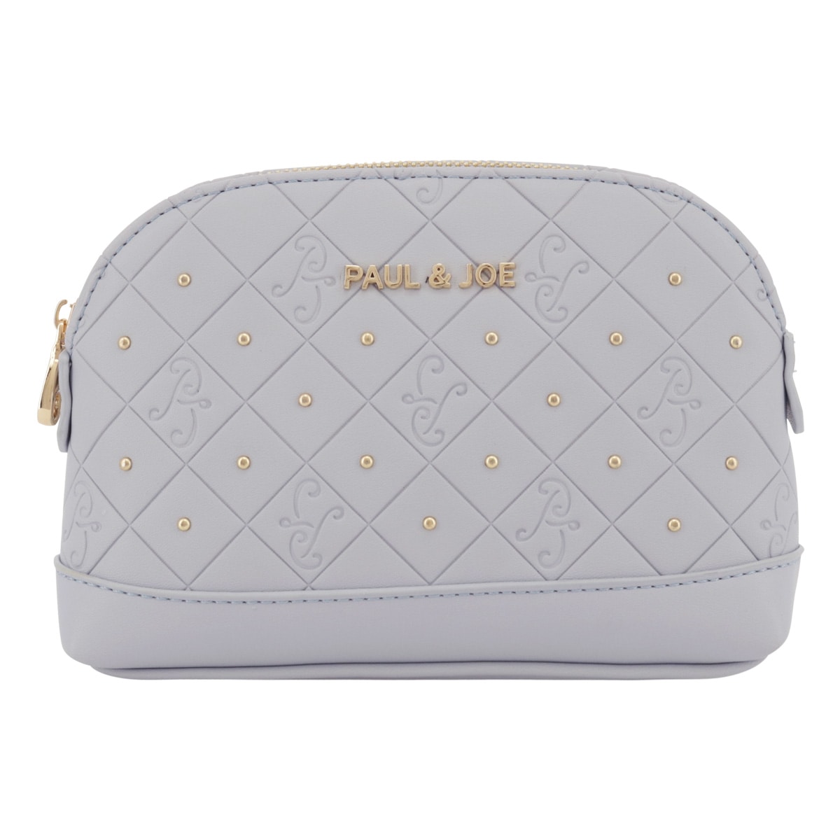 PAUL&JOE ACCESSOIRES ポールアンドジョーアクセソワ ポーチ エンボス PJA-P1076 薄型 エンボス 型押し ブルー