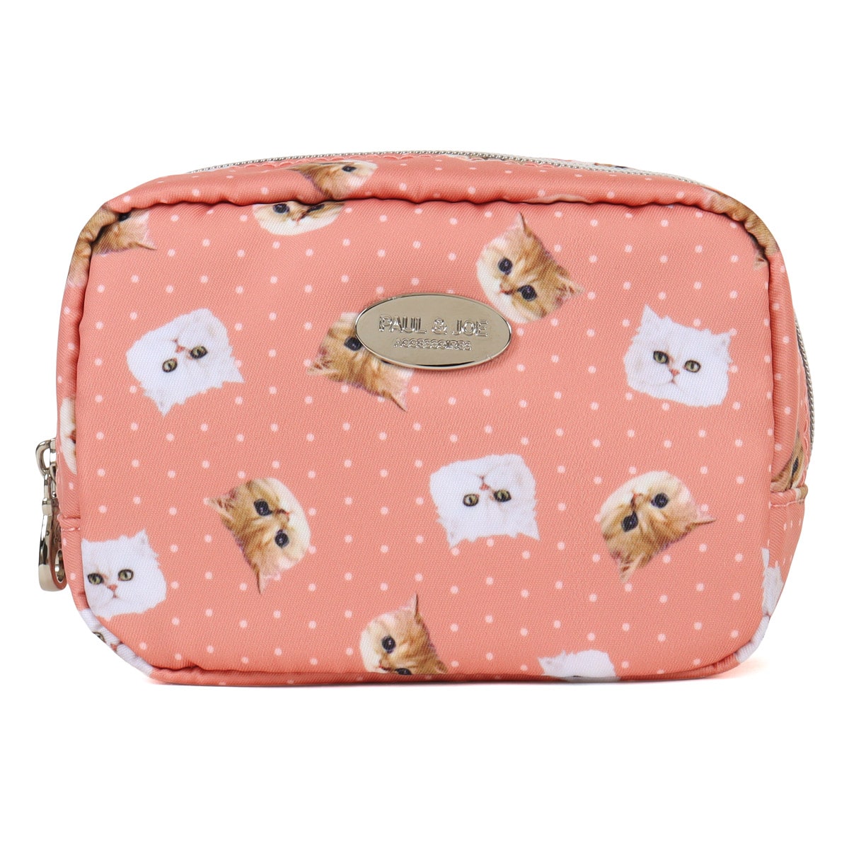 PAUL&JOE ACCESSOIRES ポールアンドジョーアクセソワ ポーチ レディース PJA-P1152 ジプシー&ヌネット総柄 PAUL&JOE ミニポーチ 化粧ポーチ オレンジ