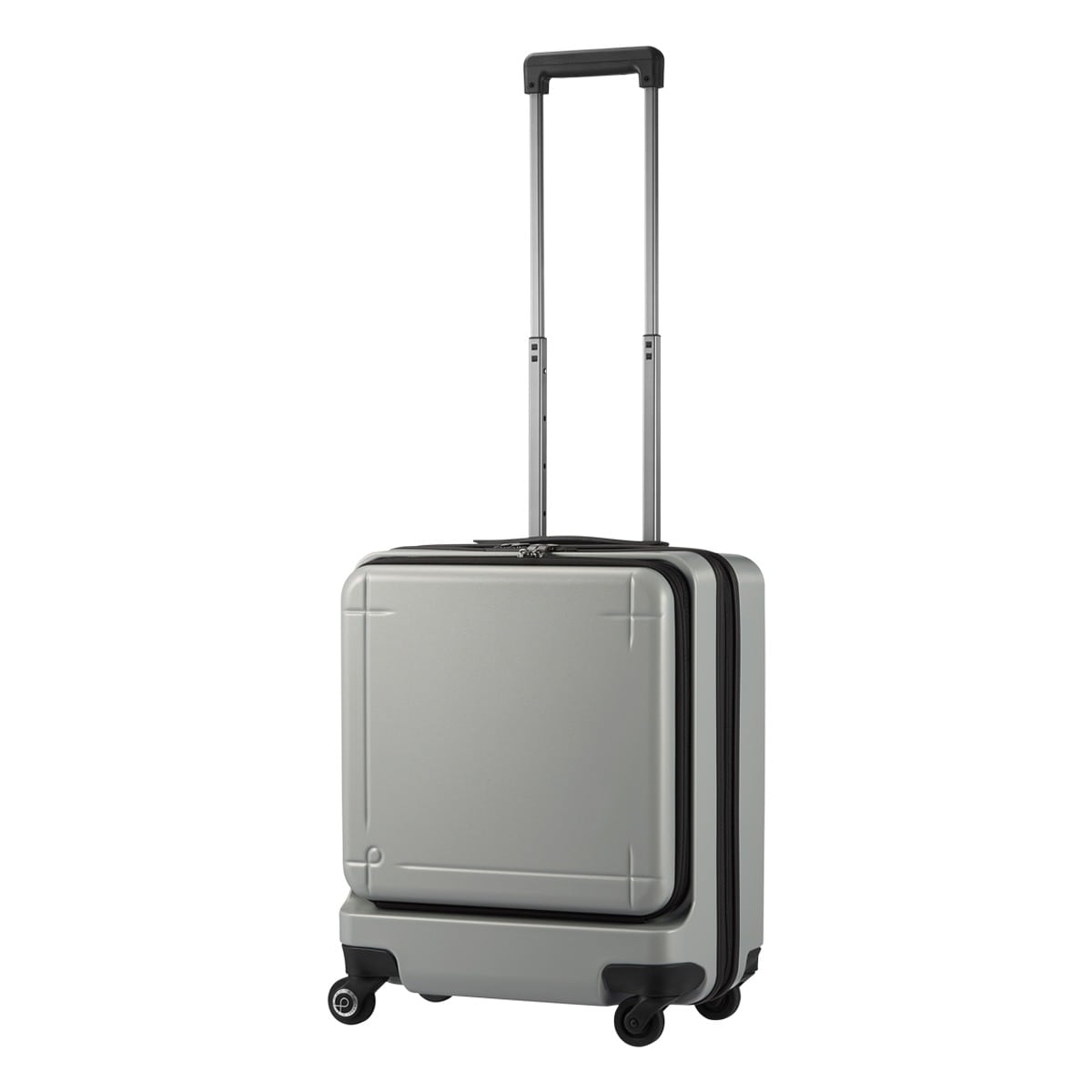 ProtecA 【3年保証】 プロテカ スーツケース 機内持ち込み TSAロック 40L 45cm 3.6kg マックスパス3 02961 日本製 ハード ファスナー キャリーバッグ キャリーケース 軽量 ストッパー付き 静音 ダークシルバー