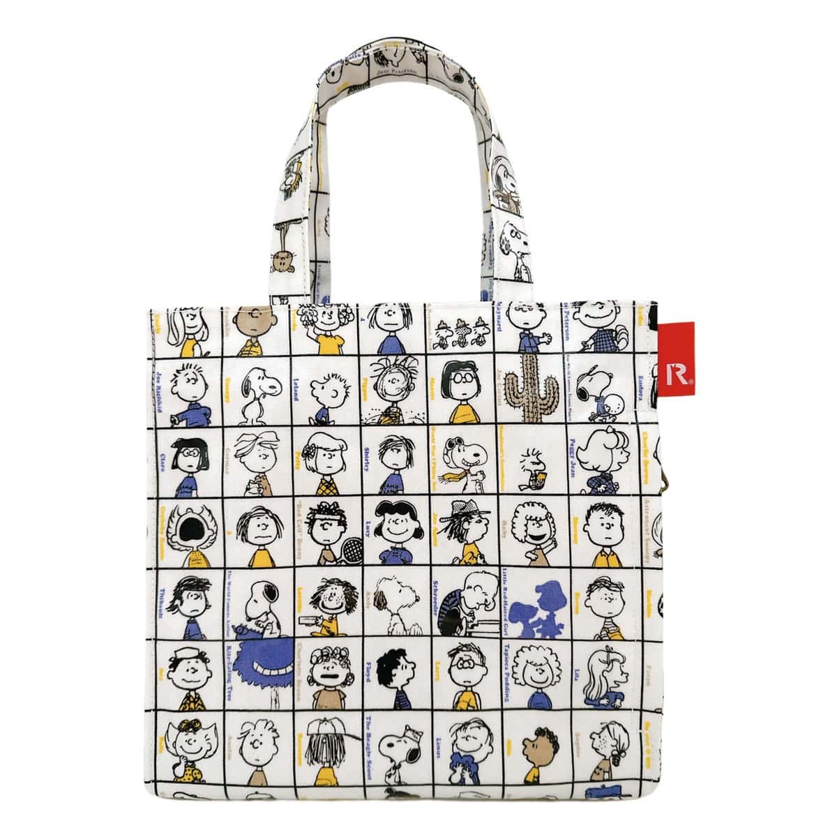 ROOTOTE ルートート スヌーピー ピーナッツ ミニトート レディース 8431 PEANUTS IP.スクエア.ラミネート.ピーナッツ-0L トートバッグ ランチトート ラミネート加工 75th BLOCK