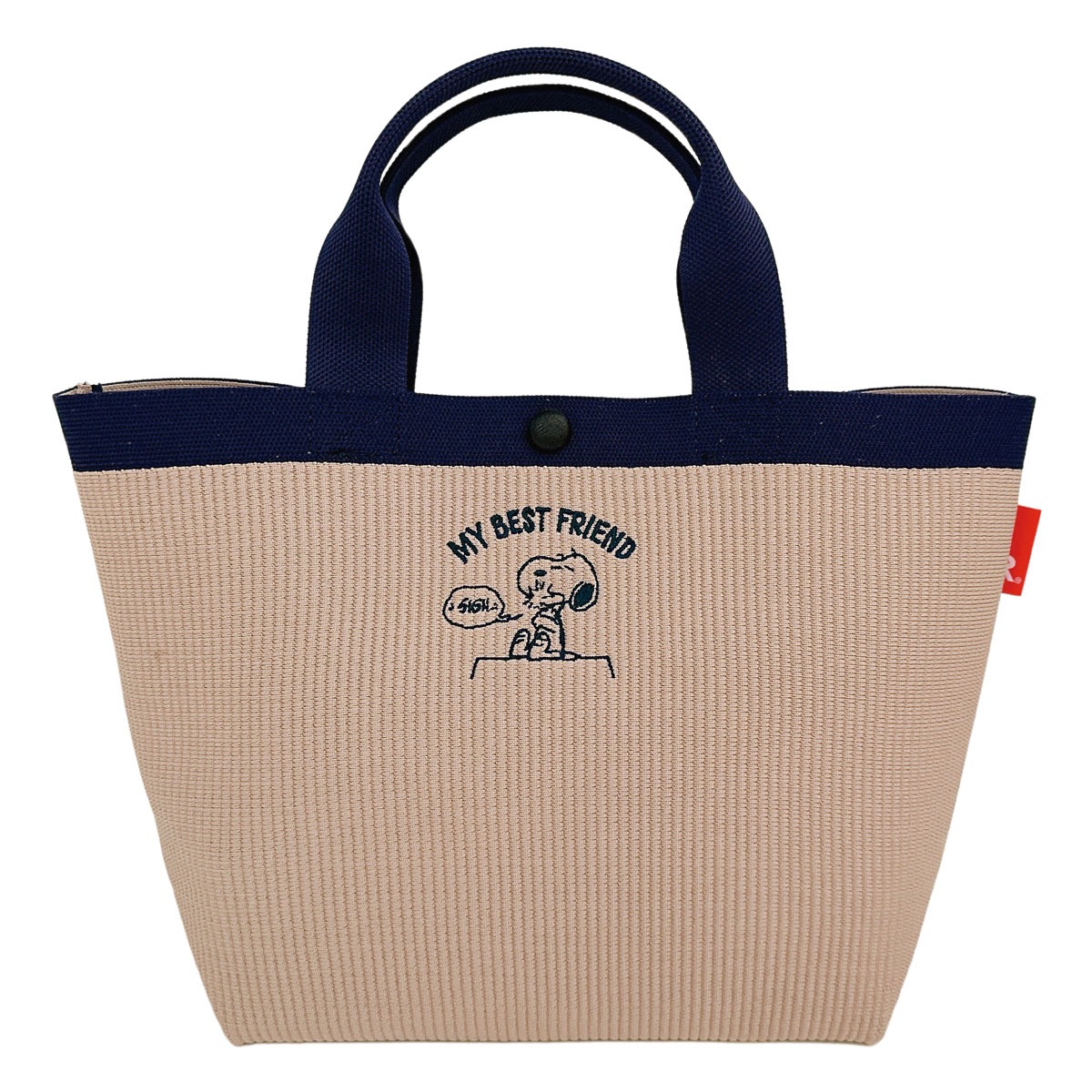 ROOTOTE ルートート スヌーピー ピーナッツ トートバッグ ニット素材 レディース 8435 PEANUTS IP.デリ.ルフル.ピーナッツ-0H 手洗い可 NAVY