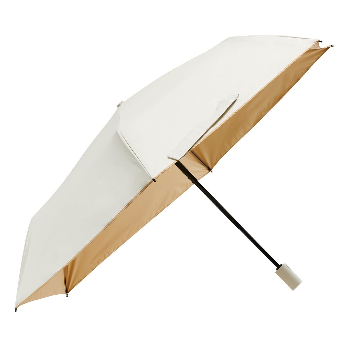 Waterfront ウォーターフロント 折りたたみ傘 晴雨兼用 S355-0877E デュオトーン UVカット 軽量 オフホワイト
