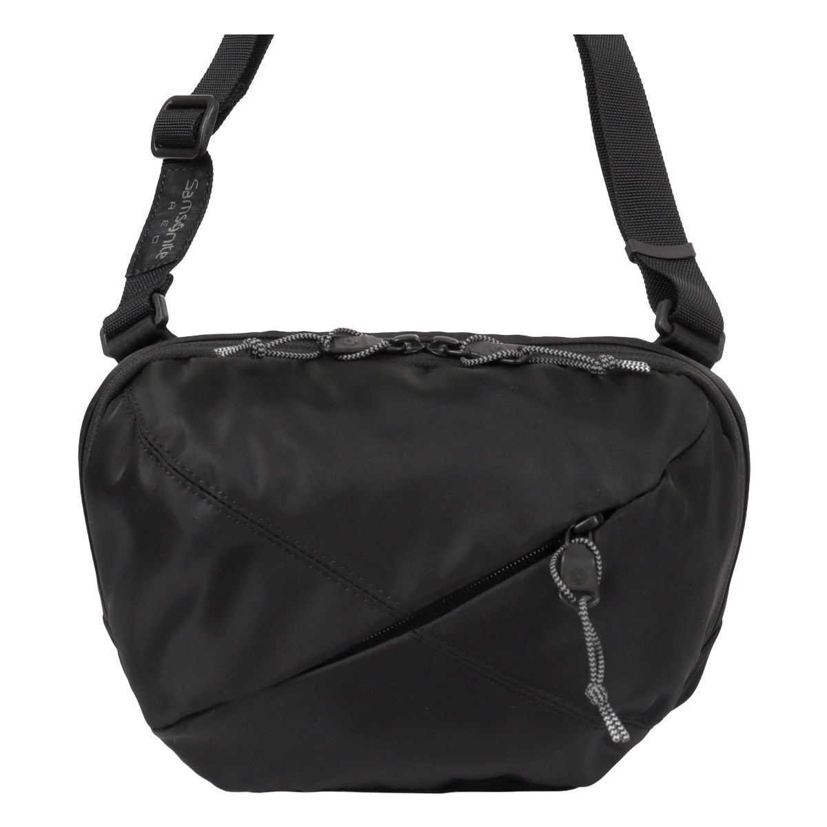 Samsonite RED サムソナイトレッド スリングボディバッグS バイアスジャック4D デリカ別注 ブラック