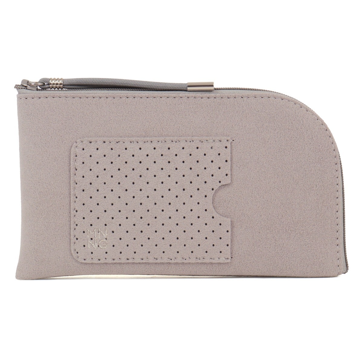 ウルトラスエード セクターロングウォレット 長財布 L字ファスナー 洗える mononogu もののぐ MNNG  SE3-US グレージュ