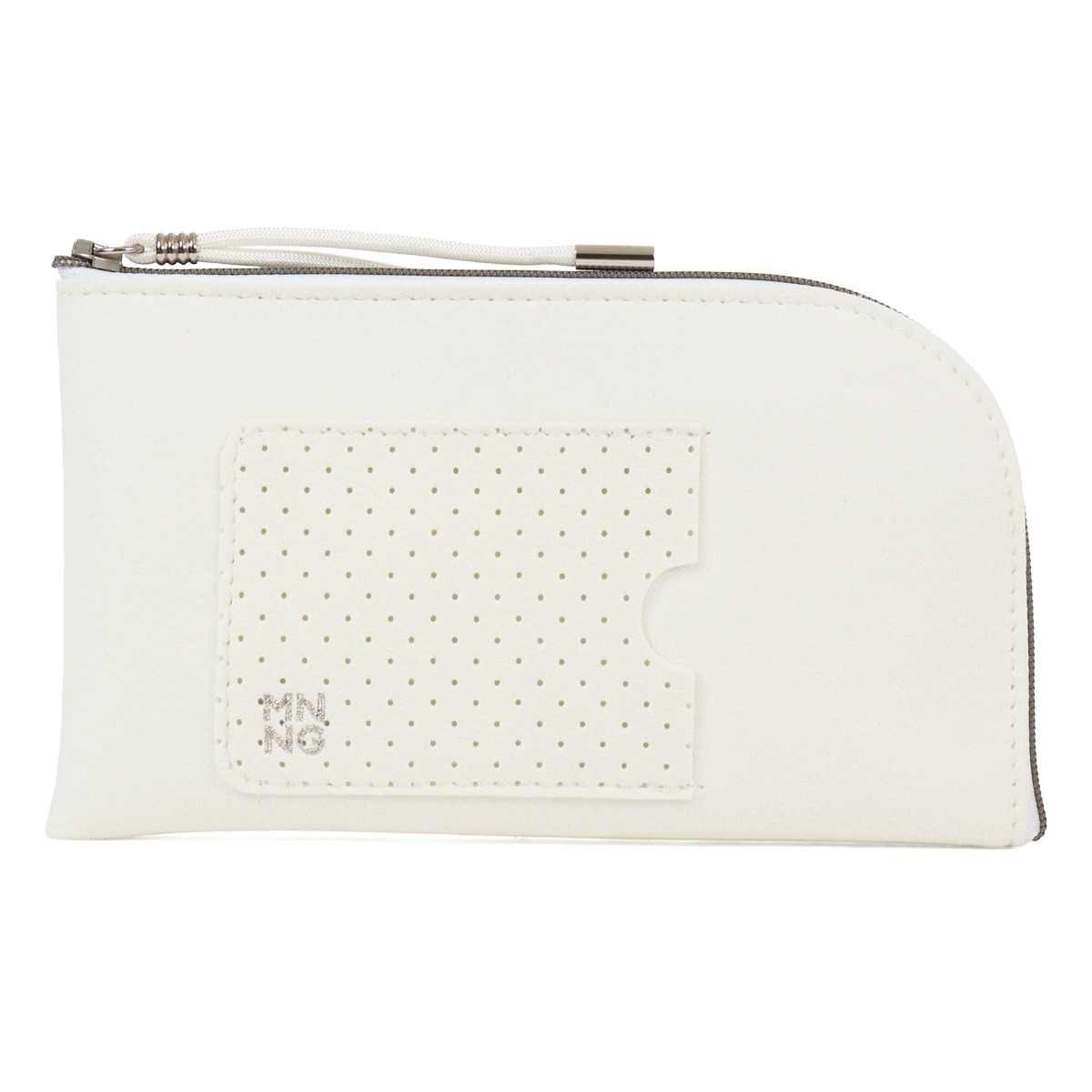 ウルトラスエード セクターロングウォレット 長財布 L字ファスナー 洗える mononogu もののぐ MNNG SE3-US ホワイト