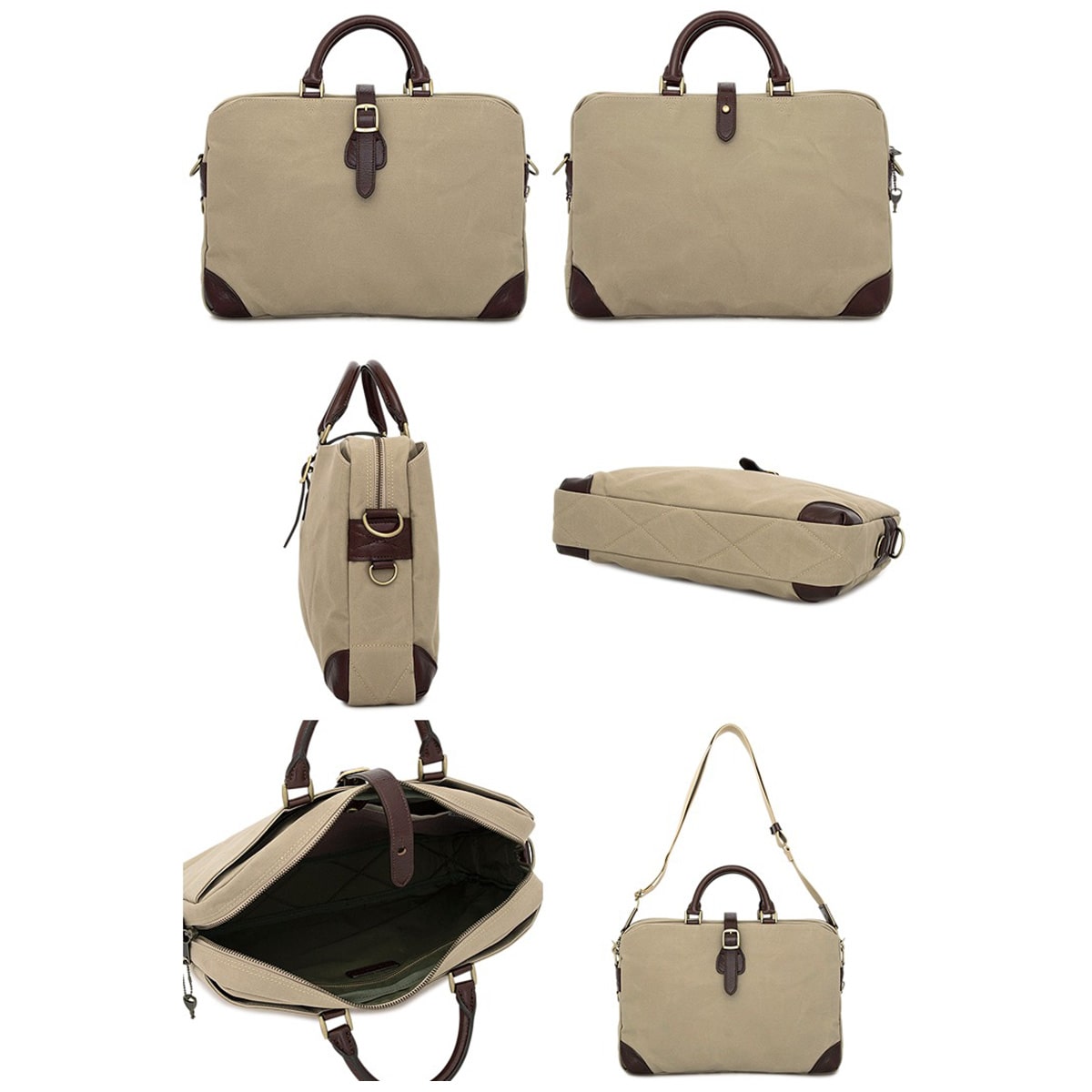 SILVER LAKE CLUB シルバーレイククラブ ブリーフケース 9号帆布 2WAY ショルダーバッグ ビジネスバッグ メンズ 130530 ベージュ 【13】ベージュ -