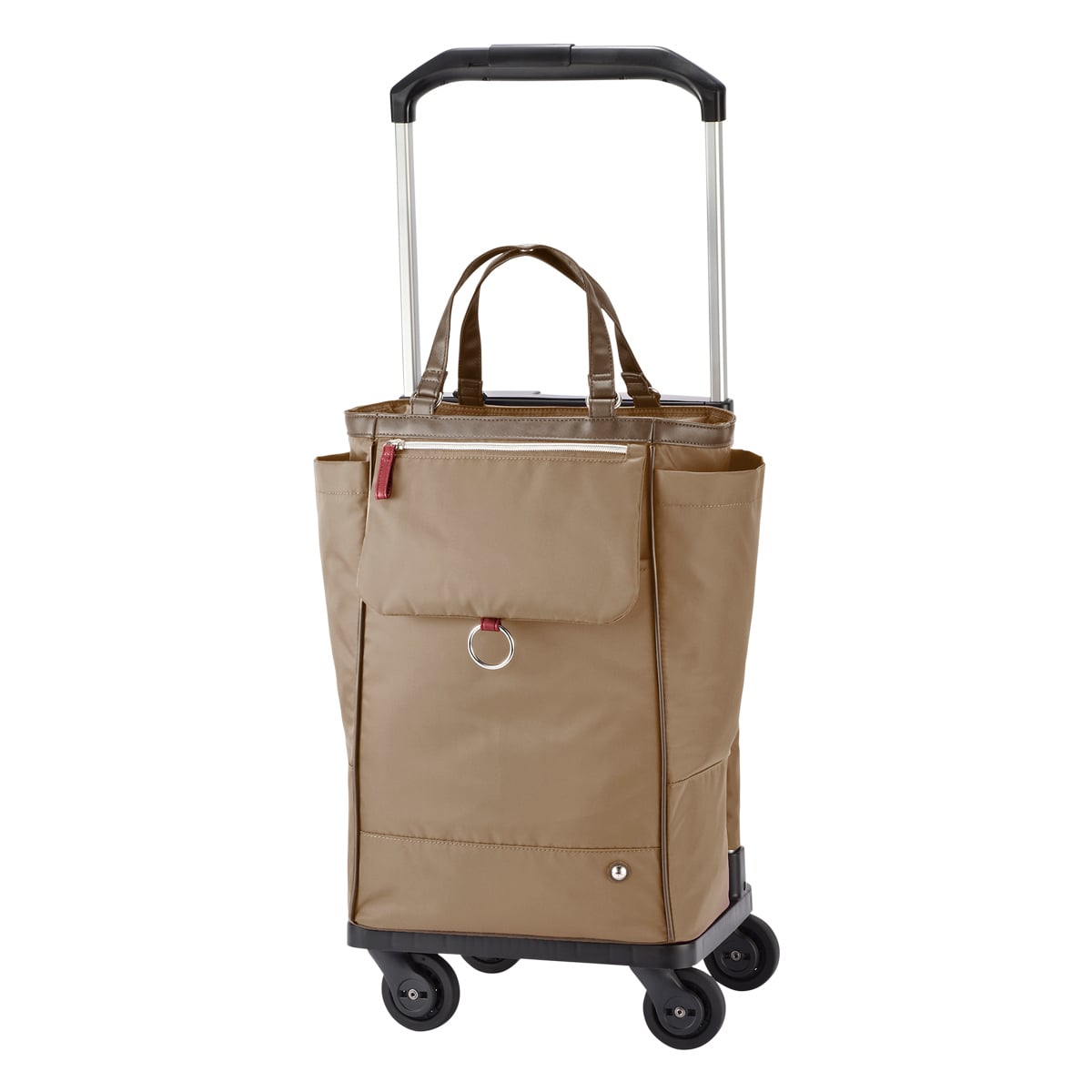 soelte ソエルテ ショッピングカート ショッピングキャリー 21L オートゥイユ 35981 キャリーカート キャリーバッグ 買い物キャリー キャスターストッパー付き 撥水 ベージュ