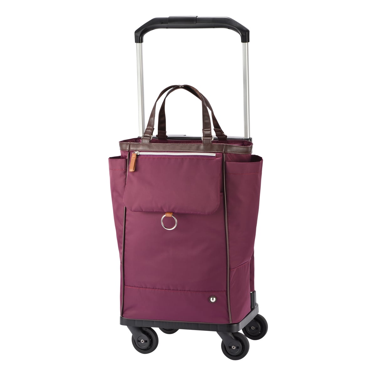 soelte ソエルテ ショッピングカート ショッピングキャリー 21L オートゥイユ 35981 キャリーカート キャリーバッグ 買い物キャリー キャスターストッパー付き 撥水 パープル