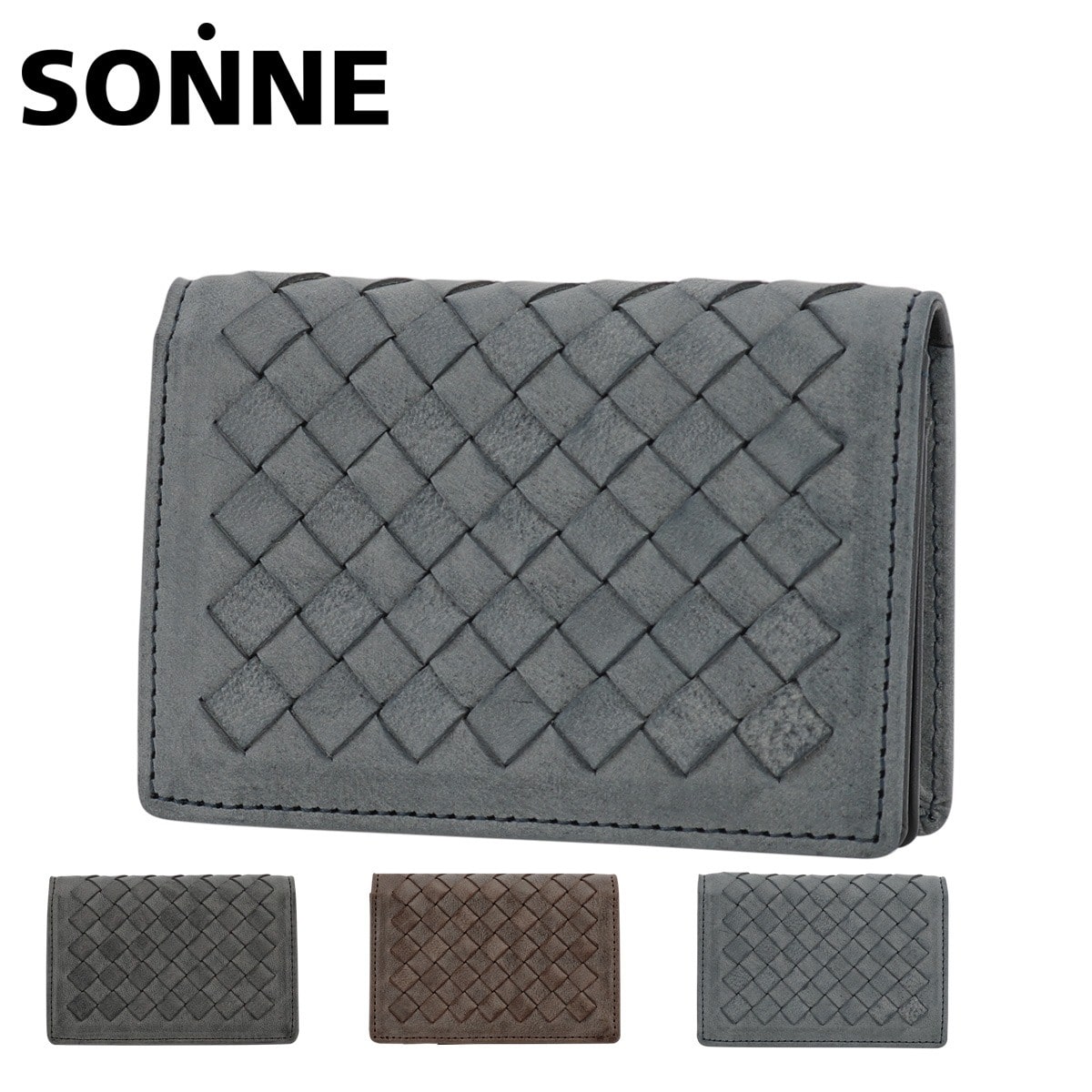 SONNE ゾンネ 名刺入れ カードケース SOM007 ブラック