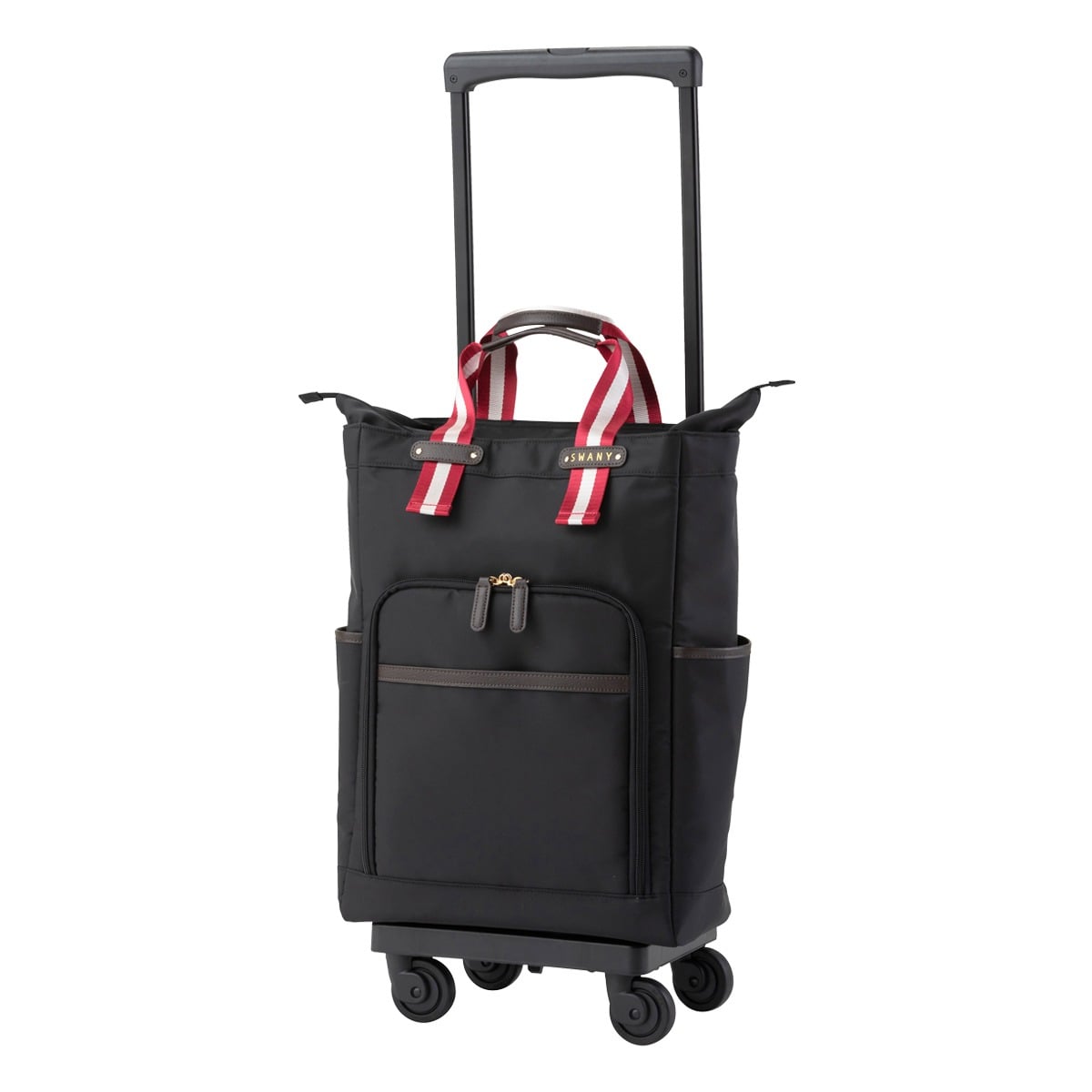 SWANY スワニー スーツケース ポルド 座面付き D-630L21 ブラック×レッド