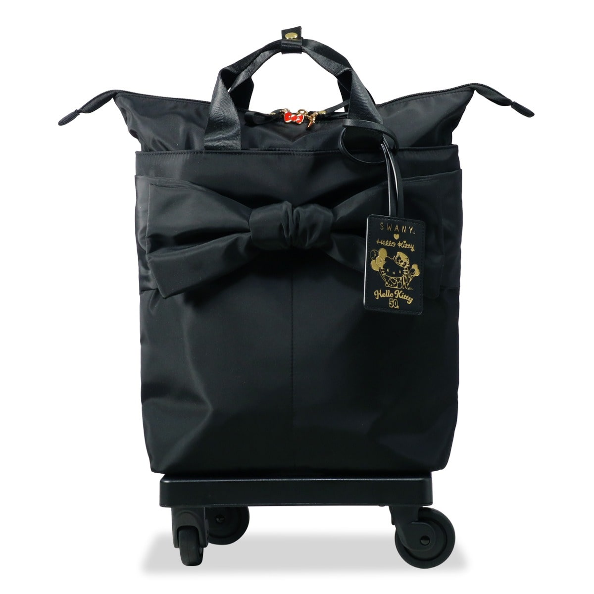 SWANY スワニー スーツケース 66691 Hello Kittyリボンキャリー ブラック