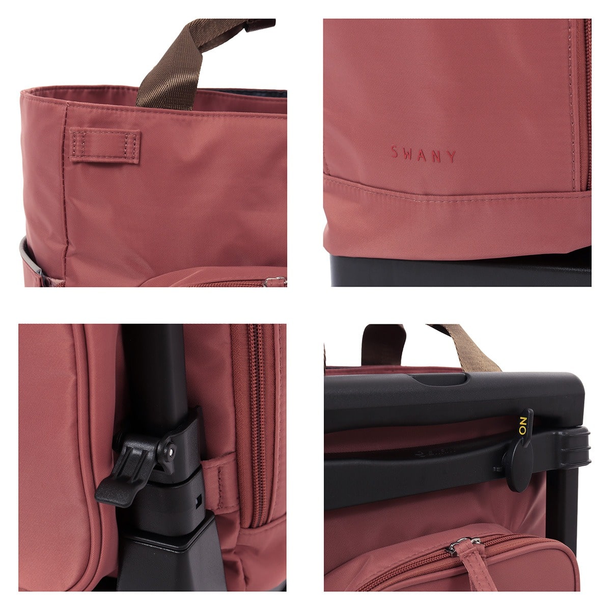 SWANY スワニー キャリーバッグ 東京デリカオリジナル D-692 ショッピングキャリー デイリーキャリー お買い物 シニア 旅行 普段使い おしゃれ 当社限定 別注 チャコールグレー 【69200】チャコールグレー -