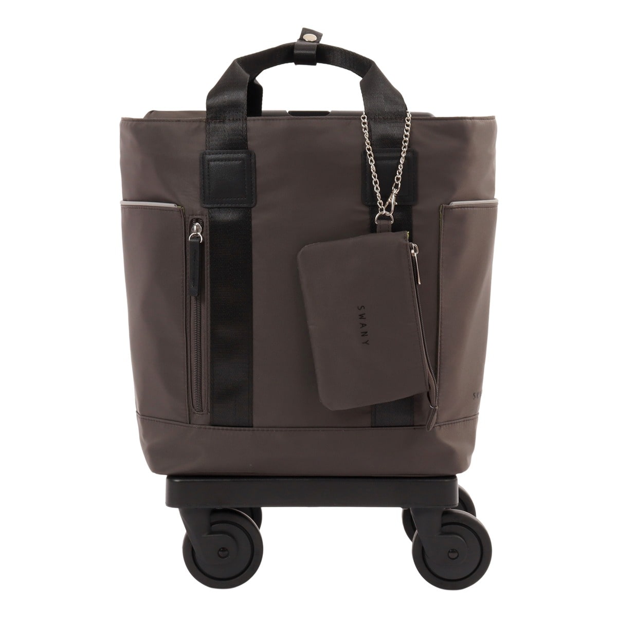 SWANY スワニー キャリーバッグ 東京デリカオリジナル D-692 Mサイズ ショッピングキャリー デイリーキャリー お買い物 シニア 旅行 普段使い おしゃれ 当社限定 別注 チャコールグレー
