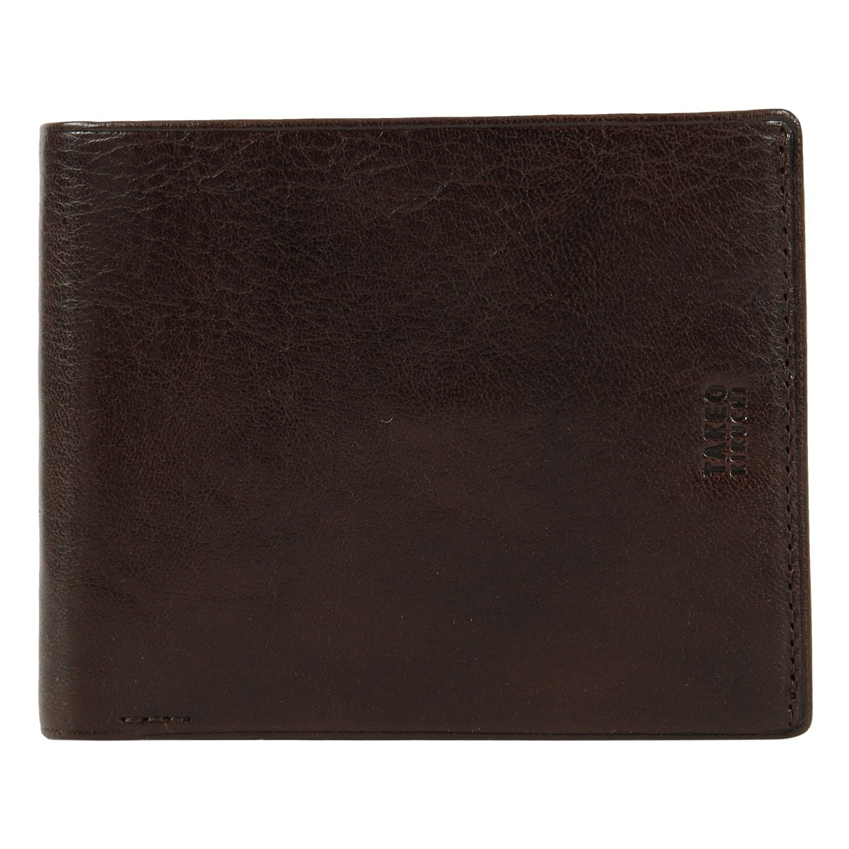 TAKEO KIKUCHI タケオ キクチ 二つ折り財布 財布 二つ折り 純札 小銭入れなし カード収納 メンズ 177629 アルド カジュアル 牛革 本革 レザー チョコ