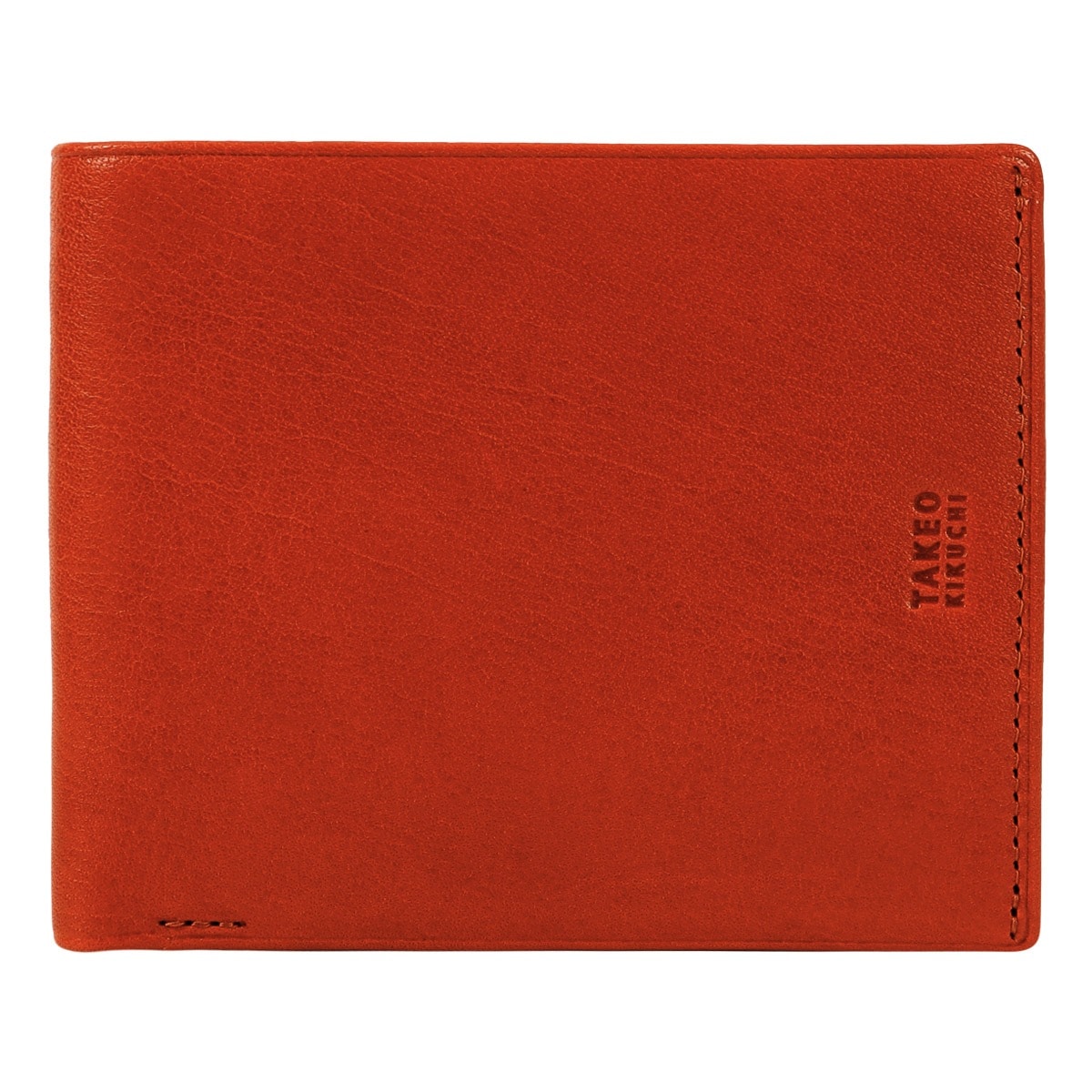 TAKEO KIKUCHI タケオ キクチ 二つ折り財布 財布 二つ折り 純札 小銭入れなし カード収納 メンズ 177629 アルド カジュアル 牛革 本革 レザー オレンジ