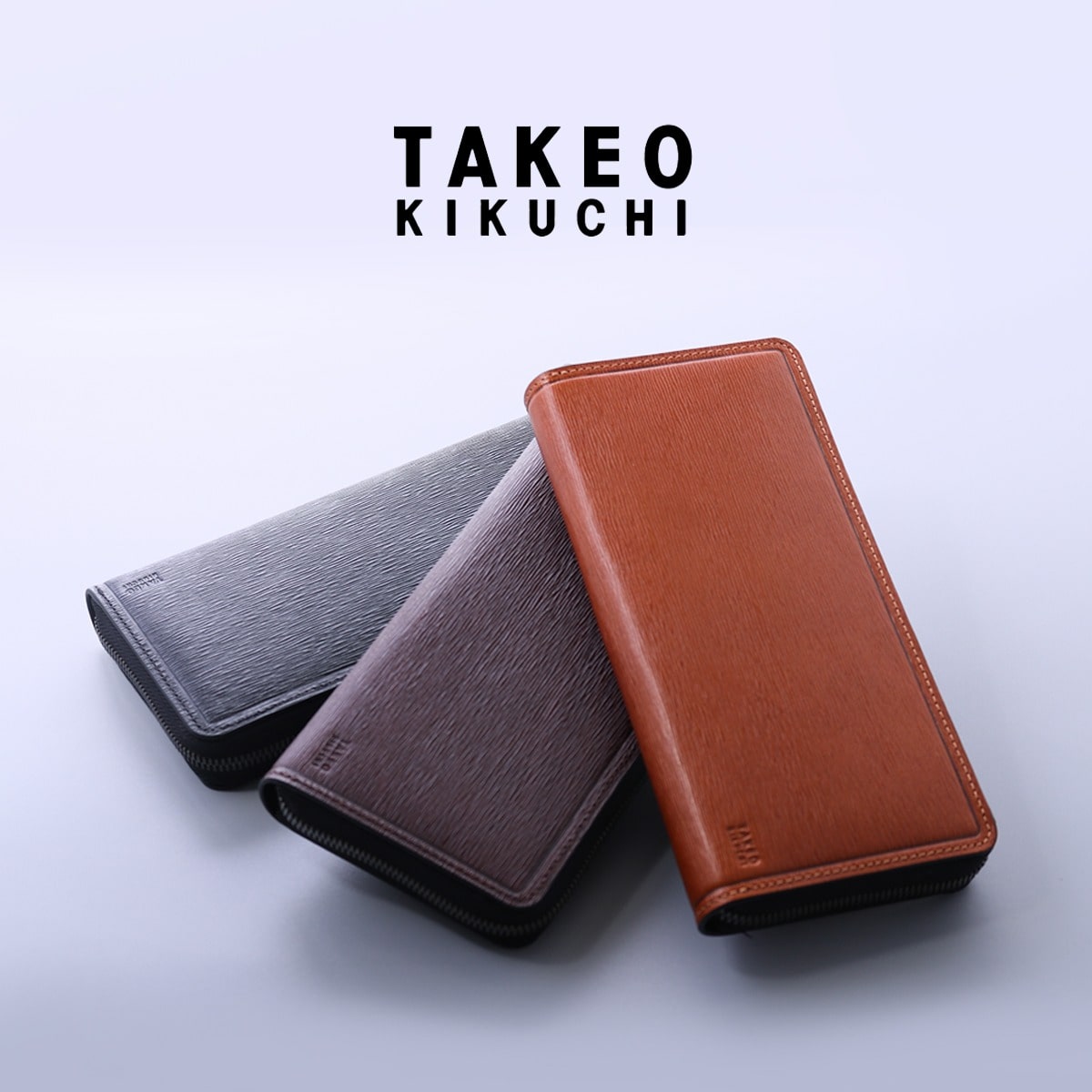TAKEO KIKUCHI タケオ キクチ 長財布 345194 スライド キャメル