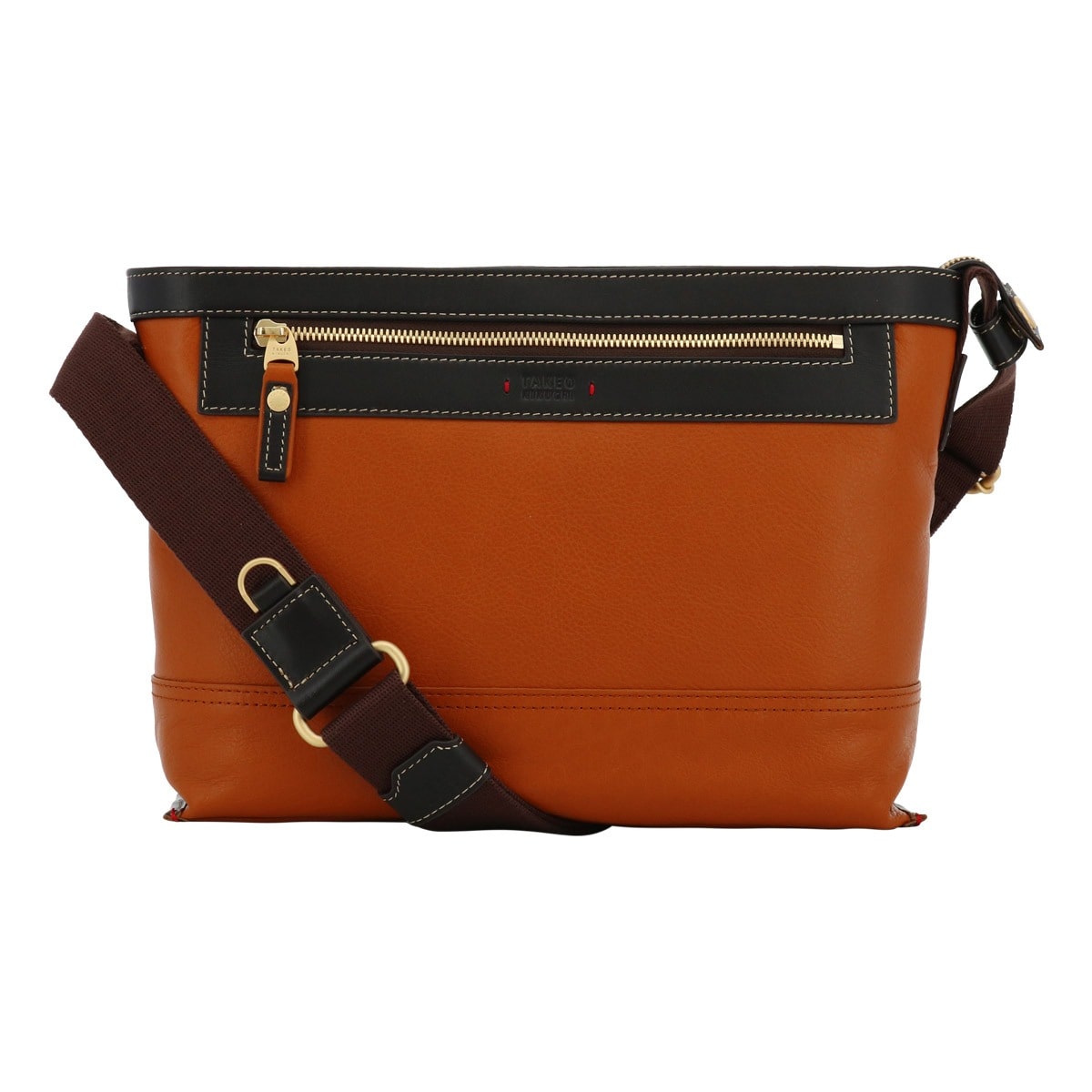 TAKEO KIKUCHI タケオ キクチ ショルダーバッグ B5 本革 メンズ 705162 マンチェスター レザー 牛革 キャメル