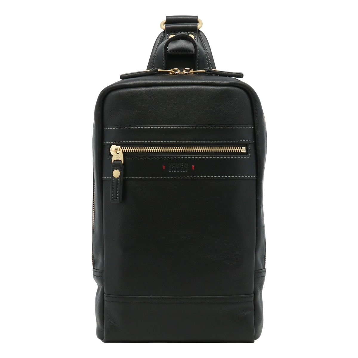 TAKEO KIKUCHI タケオ キクチ ボディバッグ 本革 メンズ 705961 マンチェスター ワンショルダー レザー 牛革 ブラック