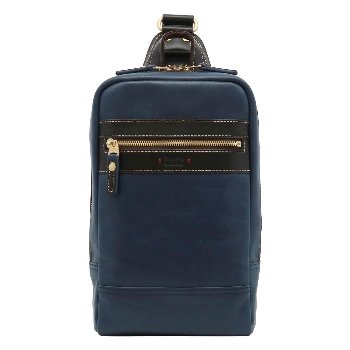 TAKEO KIKUCHI タケオ キクチ ボディバッグ 本革 メンズ 705961 マンチェスター ワンショルダー レザー 牛革 ネイビー