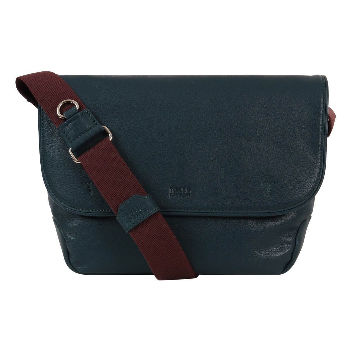 TAKEO KIKUCHI タケオ キクチ ショルダーバッグ フラップ式 横型 お出掛け メンズ 709111 フィル カジュアル 軽量 山羊革 レザー 本革 グリーン