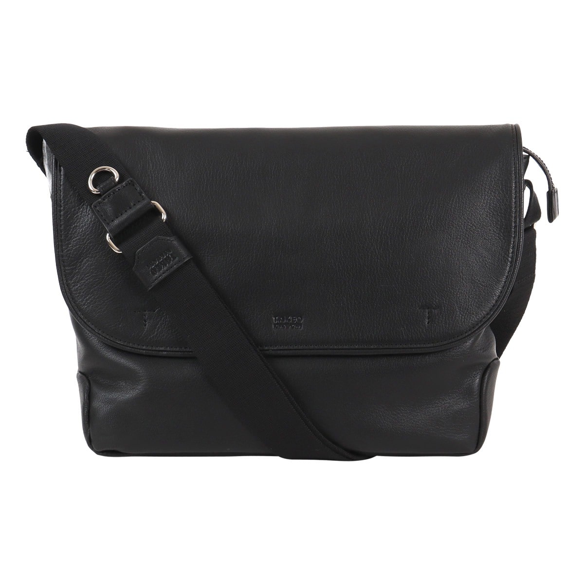 TAKEO KIKUCHI タケオ キクチ ショルダーバッグ フラップ式 横型 お出掛け 大きめ メンズ 709112 フィル カジュアル 軽量 山羊革 レザー 本革 ブラック