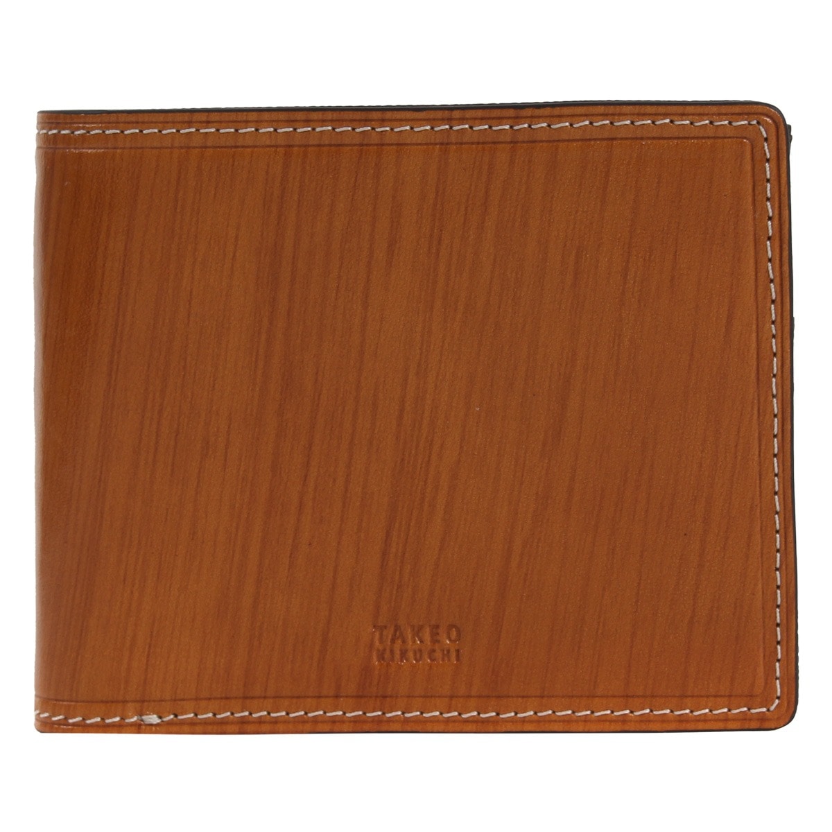 TAKEO KIKUCHI タケオ キクチ 財布 二つ折り 本革 二つ折り財布 メンズ 726614 シーズン レザー 牛革 キャメル