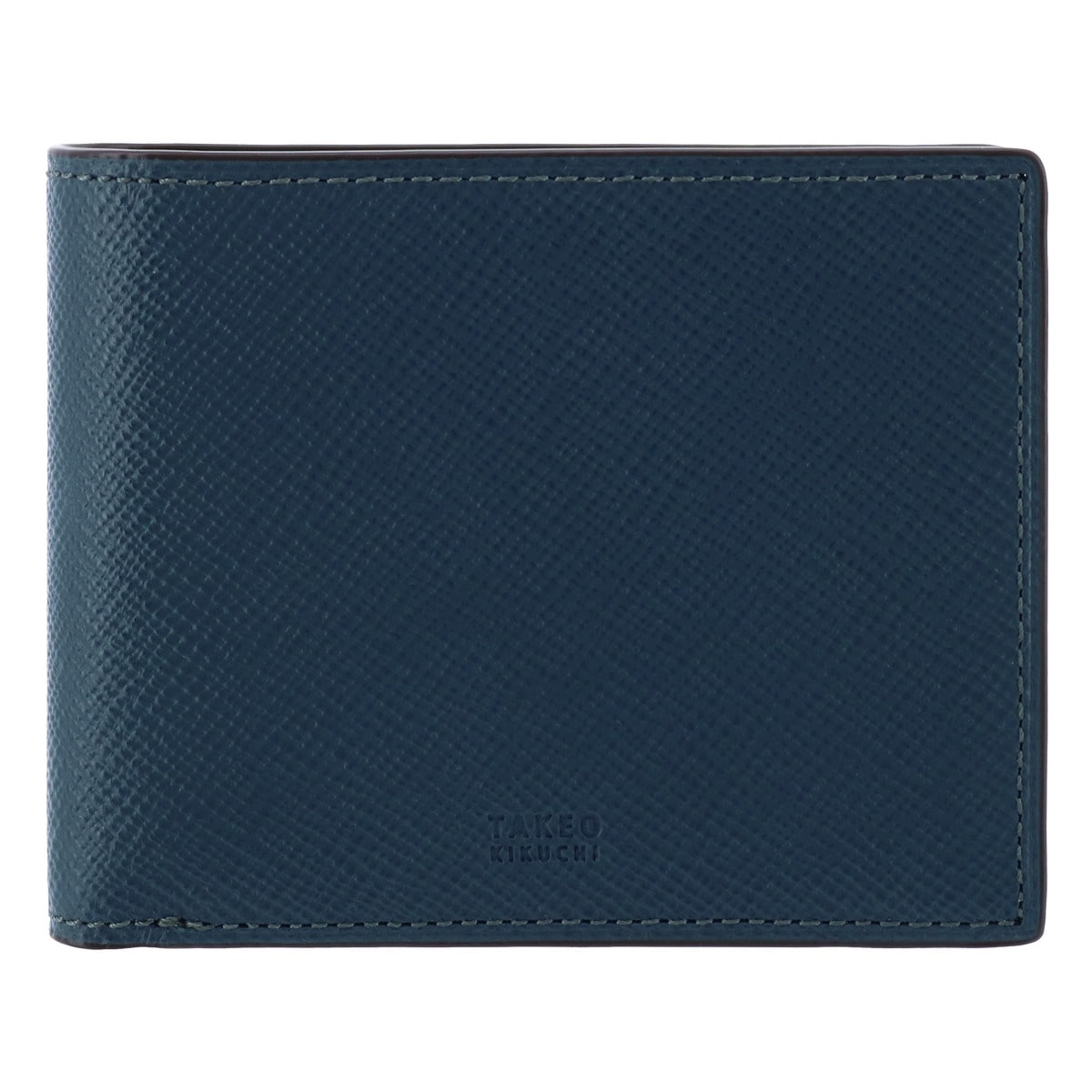 TAKEO KIKUCHI タケオ キクチ 二つ折り財布 小銭入れ付き レザー 札入れ メンズ パナマ 729624 限定カラー ネイビー