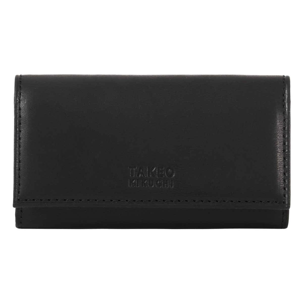 TAKEO KIKUCHI タケオ キクチ キーケース 鍵入れ 鍵 4連 コンパクト 小さめ メンズ 740602 ヘリテージ カジュアル ヌメ 牛革 本革 レザー 40周年 ブラック