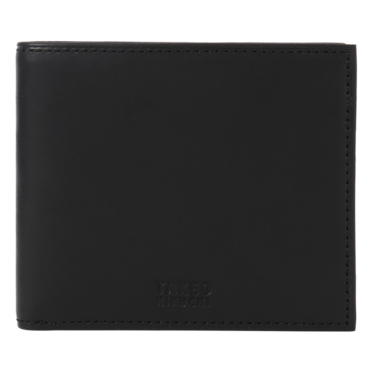 TAKEO KIKUCHI タケオ キクチ 二つ折り財布 財布 二つ折り 折り財布 純札 ミニ財布 小銭入れ無し 札入れ コンパクト 薄め メンズ 740604 ヘリテージ カジュアル ヌメ 牛革 本革 レザー 40周年 ブラック