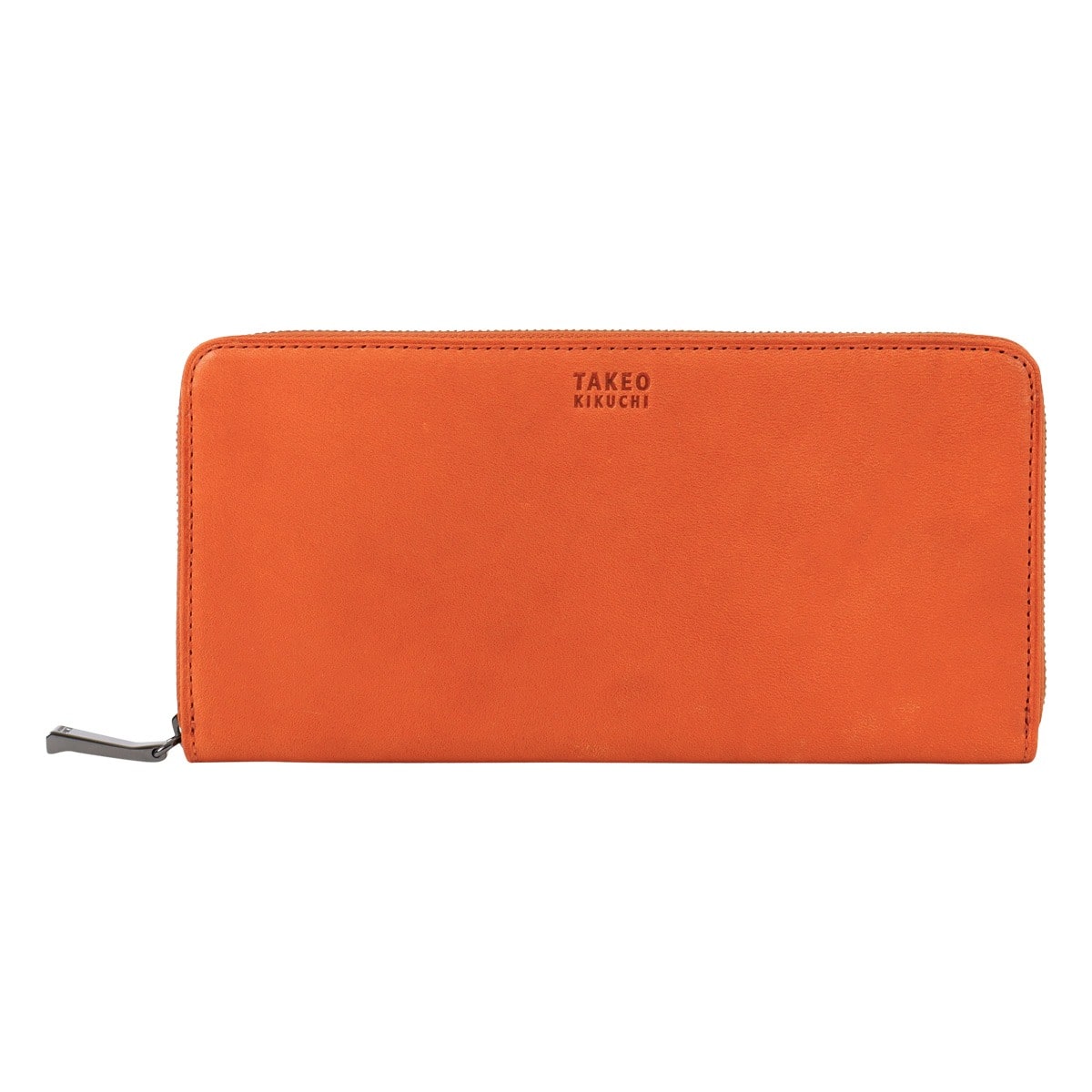 TAKEO KIKUCHI タケオ キクチ ラウンドファスナー長財布 財布 長財布 ラウンドファスナー 小銭入れあり 札入れ メンズ 740606 ヘリテージ カジュアル ヌメ 牛革 本革 レザー 40周年 キャメル