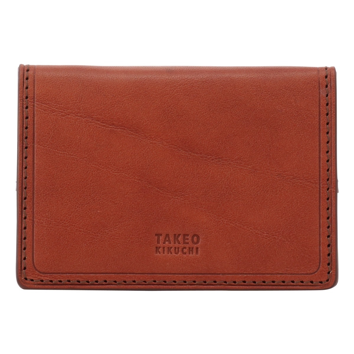 TAKEO KIKUCHI タケオ キクチ コインケース BOX型 本革 メンズ コルティ 742622 小銭入れ 牛革 レザー レンガ