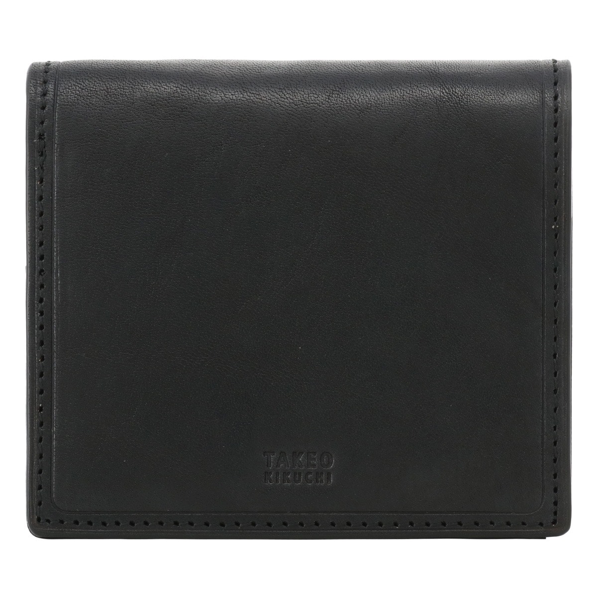 TAKEO KIKUCHI タケオ キクチ 二つ折り財布 本革 メンズ コルティ 742625 ミニ財布 コンパクト 牛革 レザー ブラック
