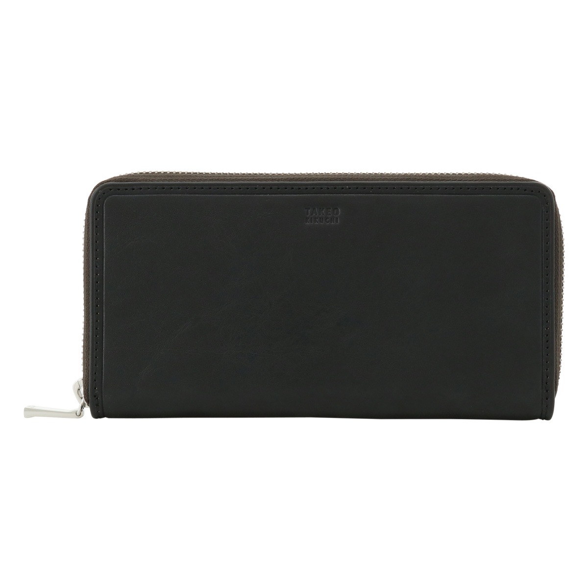 TAKEO KIKUCHI タケオ キクチ 長財布 ラウンドファスナー 本革 メンズ コルティ 742626 牛革 レザー ブラック