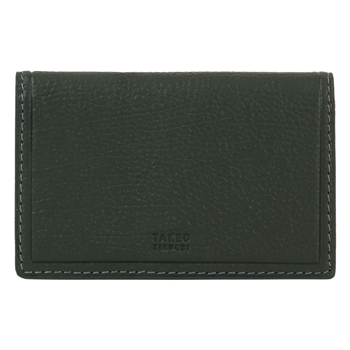 TAKEO KIKUCHI タケオ キクチ 名刺入れ ささマチ カードケース カード入れ カード収納 メンズ 742632 クォーター 牛革 本革 レザー グリーン