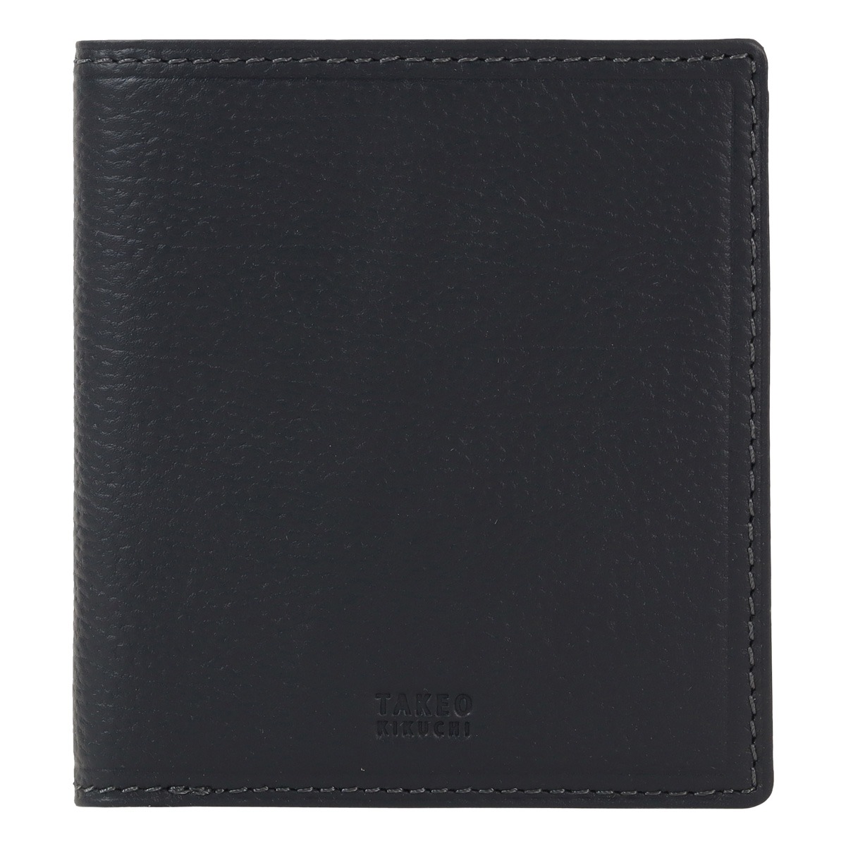 TAKEO KIKUCHI タケオ キクチ 二つ折り財布 財布 二つ折り ミニ財布 純札 小銭入れなし メンズ 742633 クォーター 牛革 本革 レザー ネイビー
