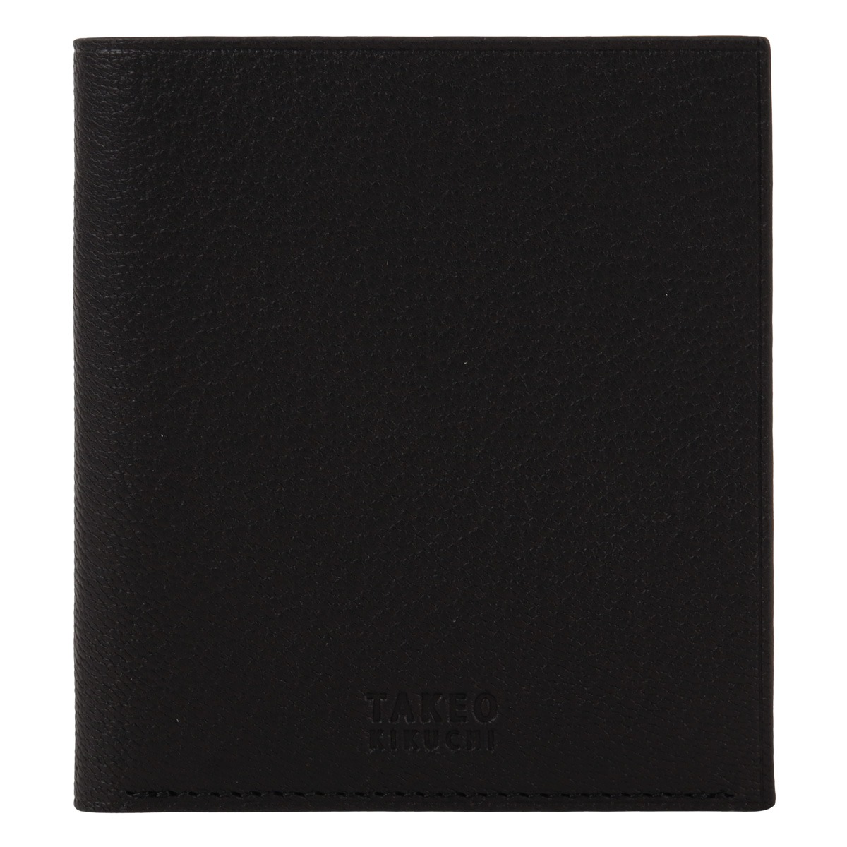 TAKEO KIKUCHI タケオ キクチ 二つ折り財布 本革 軽量 メンズ 744613 クラーク 札入れ 小銭入れなし 薄型 レザー 財布 二つ折り ブラック