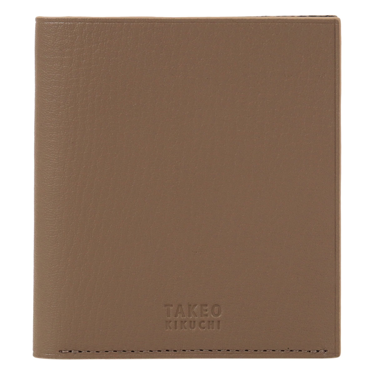 TAKEO KIKUCHI タケオ キクチ 二つ折り財布 本革 軽量 メンズ 744613 クラーク 札入れ 小銭入れなし 薄型 レザー 財布 二つ折り トープ