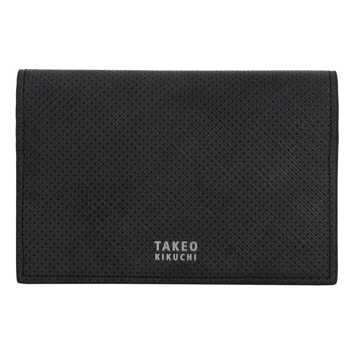 TAKEO KIKUCHI タケオ キクチ 名刺入れ カードケース カード入れ 通しマチ マグネット開閉 ビジネス オフィス メンズ 752603 オルフェーノ 牛革 レザー 本革 ブラック