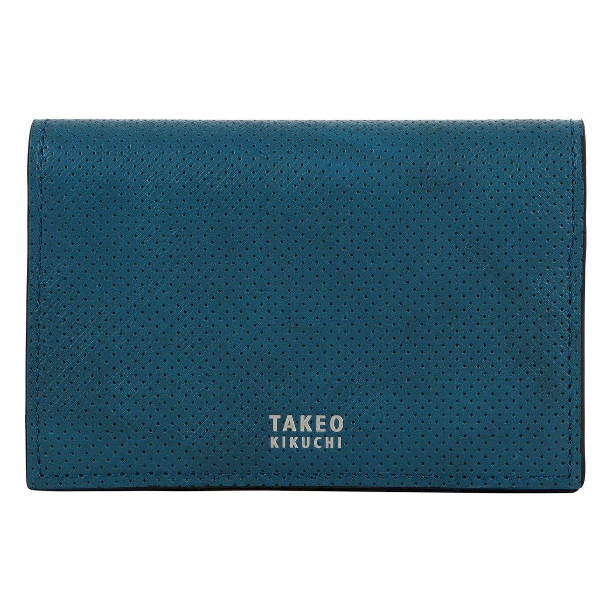 TAKEO KIKUCHI タケオ キクチ 名刺入れ カードケース カード入れ 通しマチ マグネット開閉 ビジネス オフィス メンズ 752603 オルフェーノ 牛革 レザー 本革 グリーン