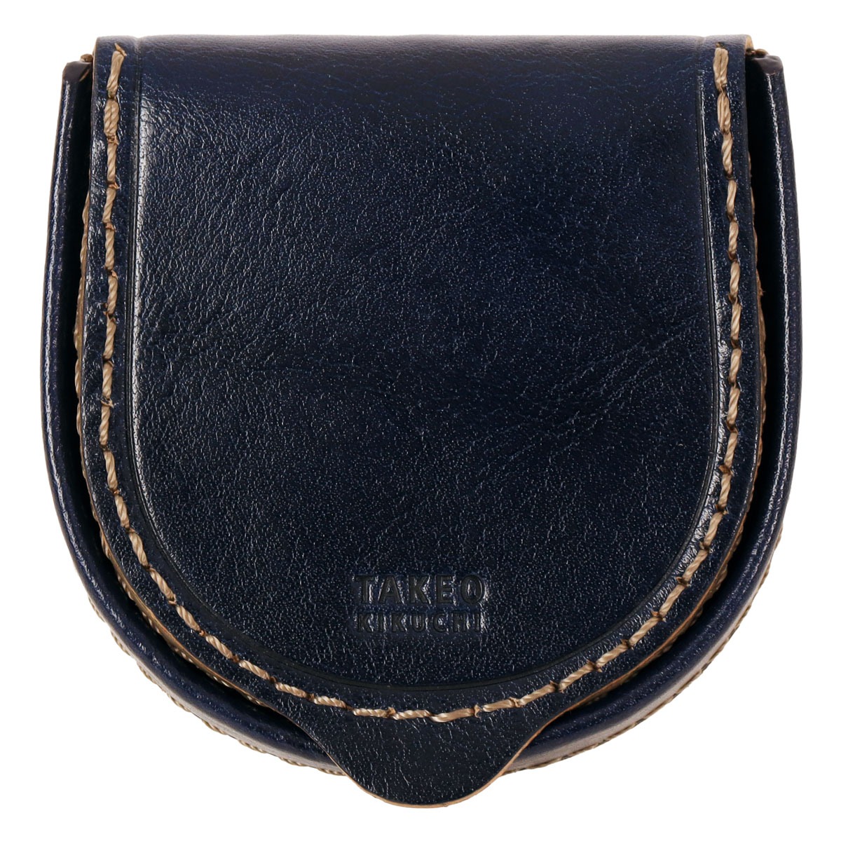 TAKEO KIKUCHI タケオ キクチ コインケース 小銭入れ メンズ レディース 馬蹄小銭入れ Idea イデア 756601 本革 牛革 レザー ネイビー