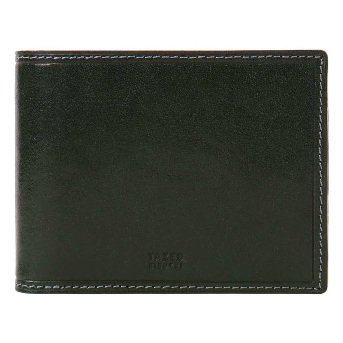 TAKEO KIKUCHI タケオ キクチ 財布 二つ折り 二つ折り財布 メンズ レディース ミニ財布 ハーフウォレット 小銭入れ 札入れ Idea イデア 756604 本革 牛革 レザー グリーン