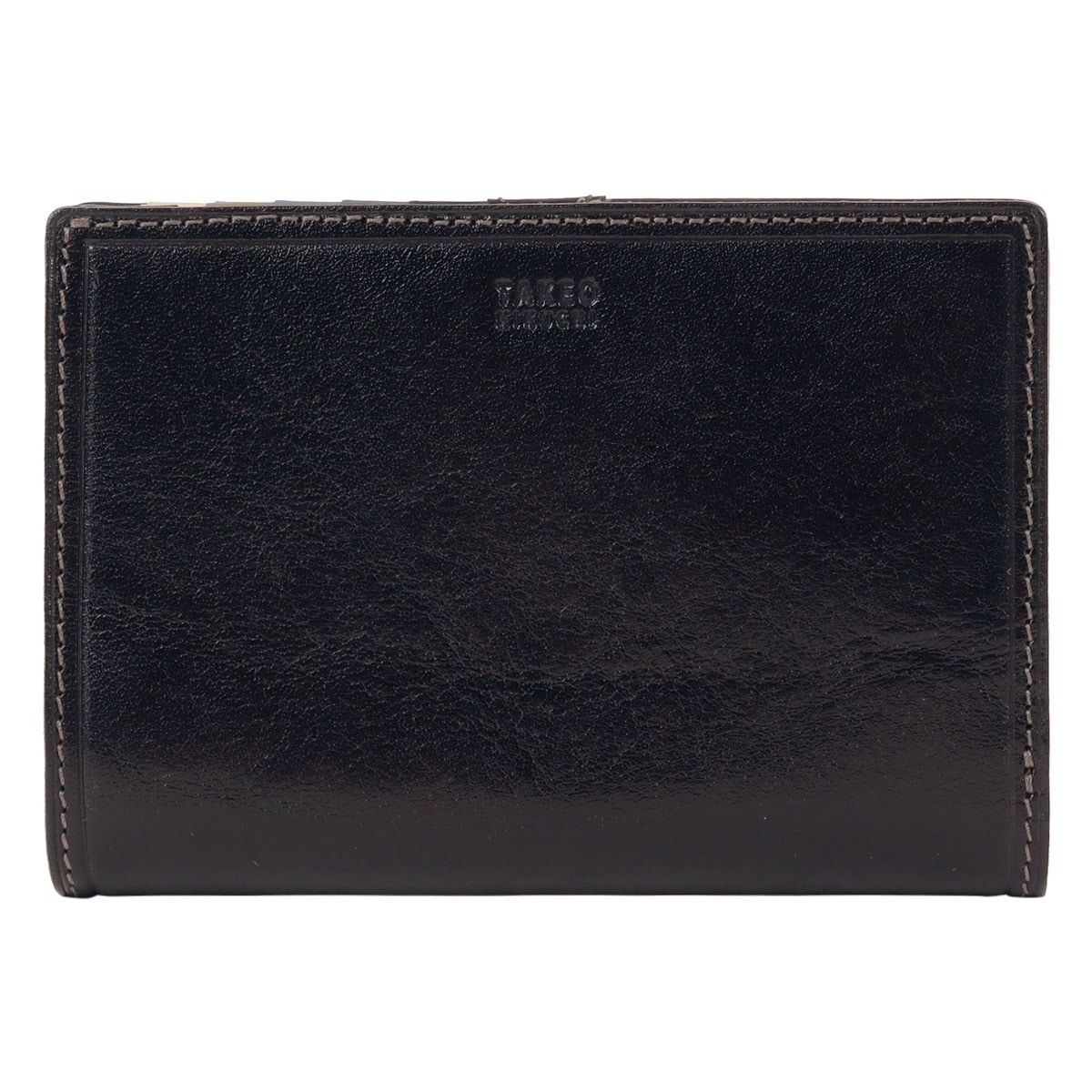 TAKEO KIKUCHI タケオ キクチ 財布 二つ折り 二つ折り財布 ミドルウォレット セミ長札 カード入れ 札入れ 小銭入れ メンズ レディース Idea イデア 756605 本革 牛革 レザー ブラック