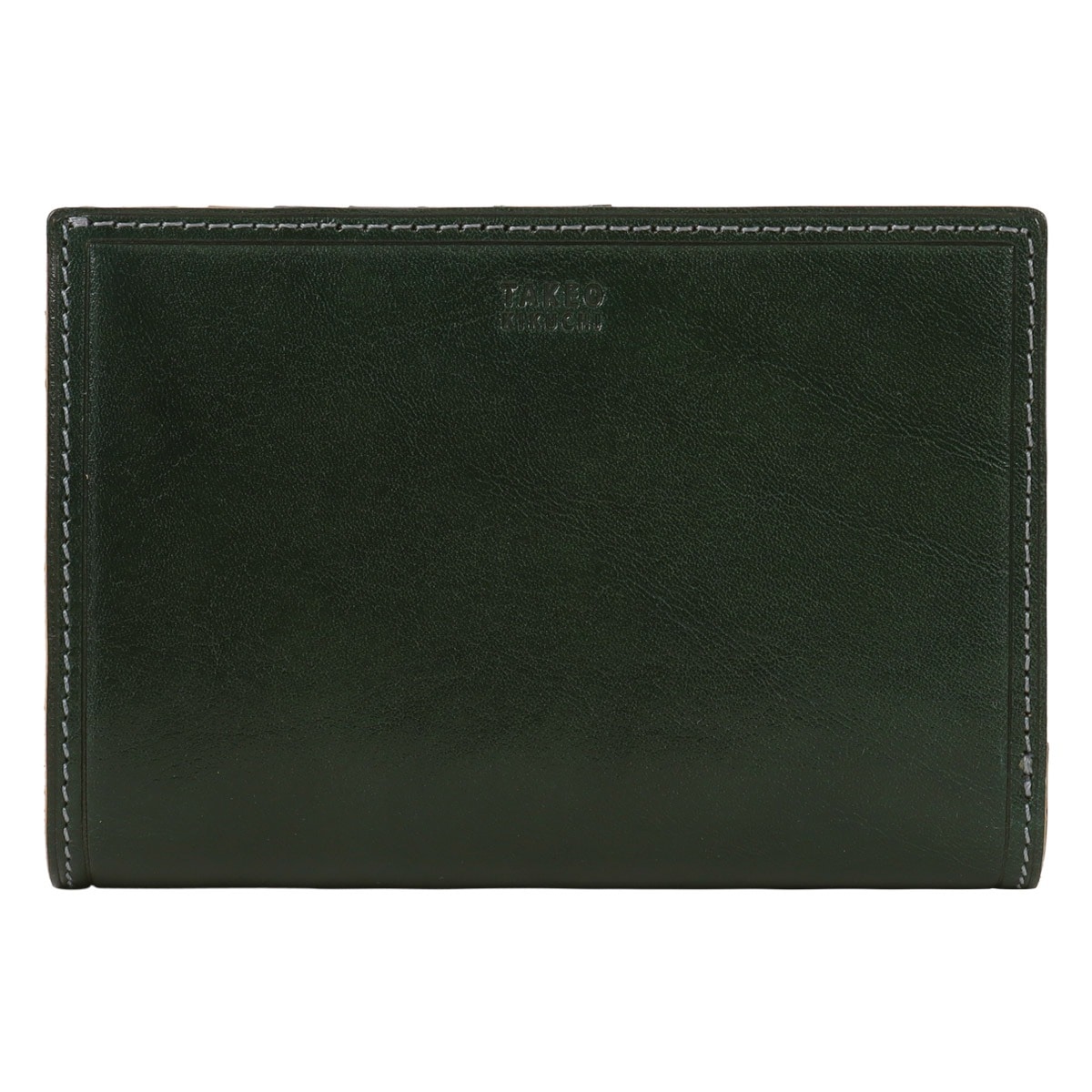 TAKEO KIKUCHI タケオ キクチ 財布 二つ折り 二つ折り財布 ミドルウォレット セミ長札 カード入れ 札入れ 小銭入れ メンズ レディース Idea イデア 756605 本革 牛革 レザー グリーン