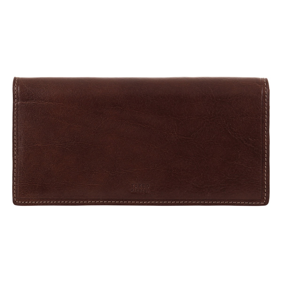 TAKEO KIKUCHI タケオ キクチ 財布 長財布 ロングウォレット 札入れ 小銭入れ フラップ式 メンズ レディース Idea イデア 756606 本革 牛革 レザー ブラウン