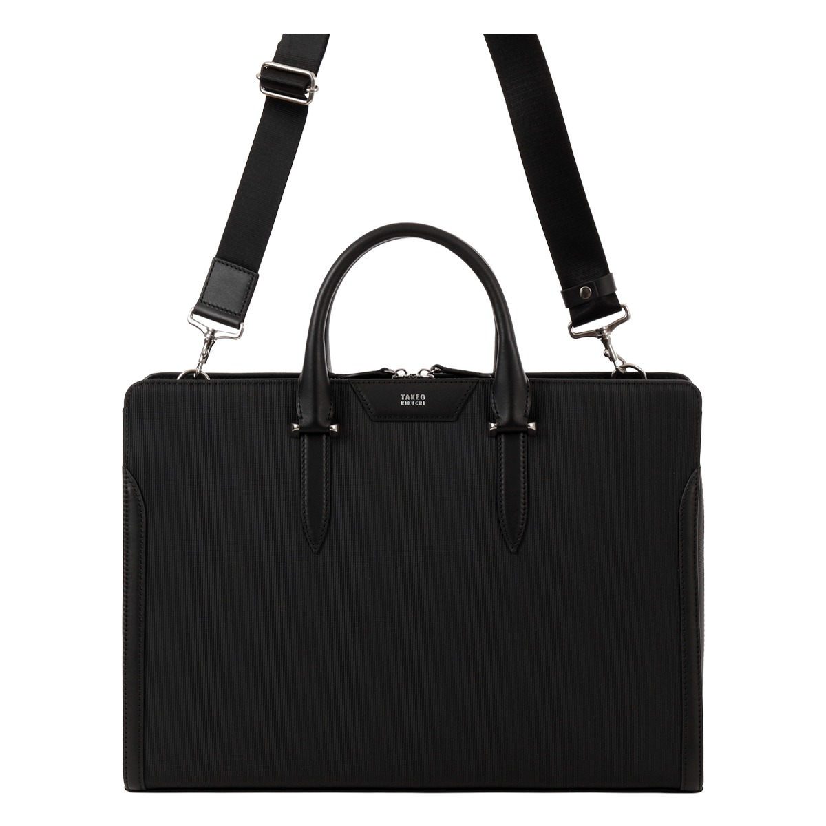 TAKEO KIKUCHI タケオ キクチ ショルダーバッグ メンズ ビジネスショルダー トートバッグ ビジネストート ビジネスバッグ B4 13.3インチ フルーレ 760502 ブリーフケース 会社 出張 ビジネス オフィス ブラック 【01】ブラック -
