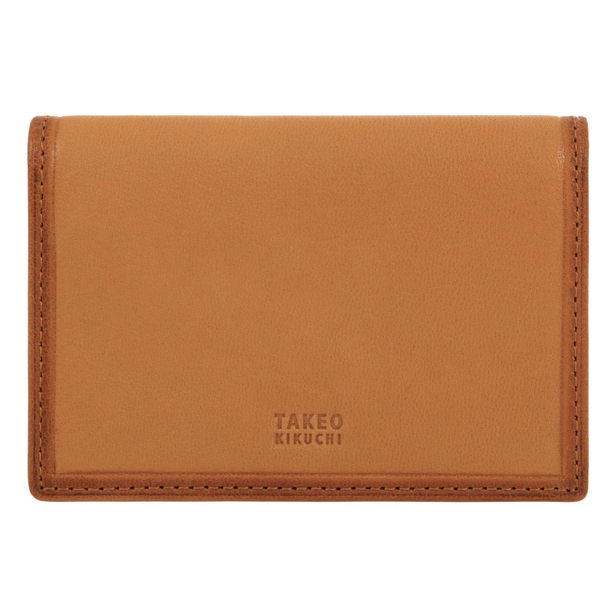 TAKEO KIKUCHI タケオ キクチ 名刺入れ メンズ 本革 カードケース ささマチ カード入れ 790602 クロードⅡ 羊革 レザー 薄型 シープスキン カジュアル ビジネス フォーマル 会社 出張 プレゼント ギフト キャメル