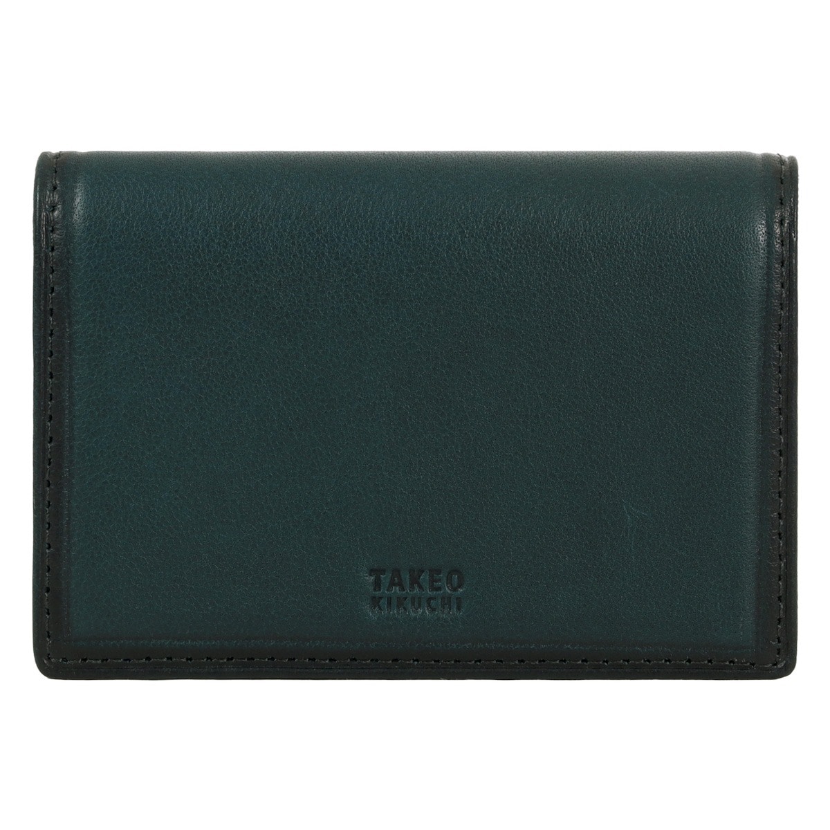 TAKEO KIKUCHI タケオ キクチ 名刺入れ メンズ 本革 カードケース ささマチ カード入れ 790602 クロードⅡ 羊革 レザー 薄型 シープスキン カジュアル ビジネス フォーマル 会社 出張 プレゼント ギフト グリーン