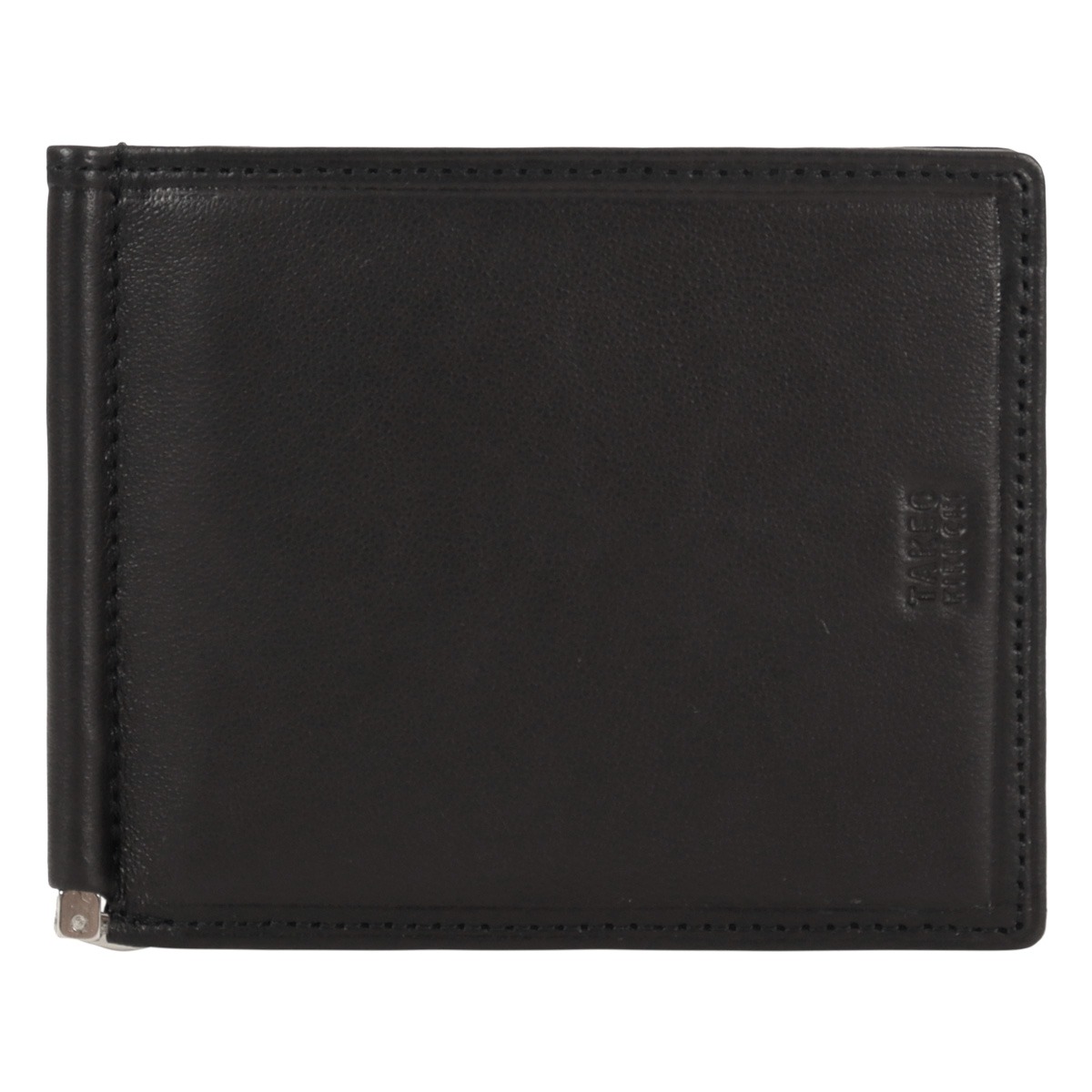 TAKEO KIKUCHI タケオ キクチ 札ばさみ メンズ 本革 マネークリップ キャッシュレス 財布 二つ折り 二つ折り財布 カードケース カード入れ 790603 クロードⅡ 羊革 レザー 薄型 シープスキン カジュアル ビジネス フォーマル 会社 出張 プレゼント ギフト ブラック