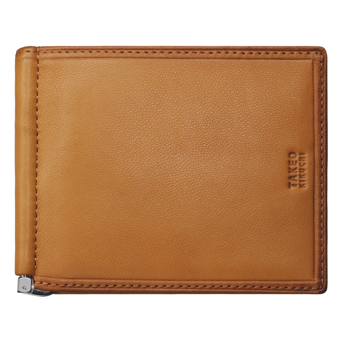 TAKEO KIKUCHI タケオ キクチ 札ばさみ メンズ 本革 マネークリップ キャッシュレス 財布 二つ折り 二つ折り財布 カードケース カード入れ 790603 クロードⅡ 羊革 レザー 薄型 シープスキン カジュアル ビジネス フォーマル 会社 出張 プレゼント ギフト キャメル